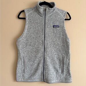 Patagonia Light Gray Heather Fleece Vest
